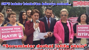 CHP Bahçelievler kadınları İsmail Kahraman'a tepki gösterdi