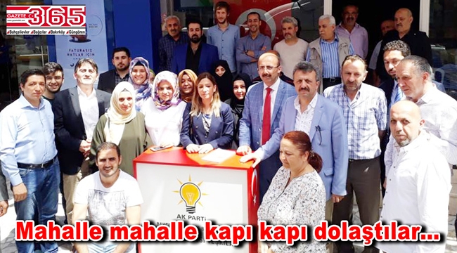 AK Parti Bahçelievler Teşkilatı seçmenle buluştu 