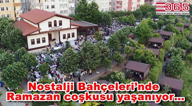 Binlerce Bağcılarlı kestane ağaçlarının altında iftar yaptı