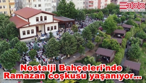 Binlerce Bağcılarlı kestane ağaçlarının altında iftar yaptı