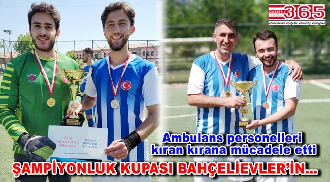 Şampiyonluk kupası Bahçelievler 112 futbol takımının oldu