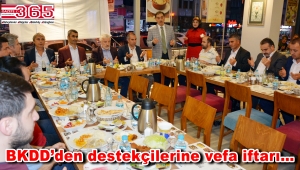 BKDD bu kez destekçileriyle iftar sofrasında buluştu