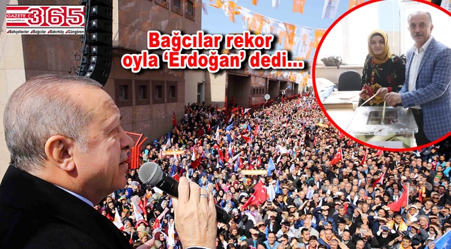 Cumhurbaşkanı Erdoğan'a İstanbul'da en çok oy Bağcılar'dan çıktı