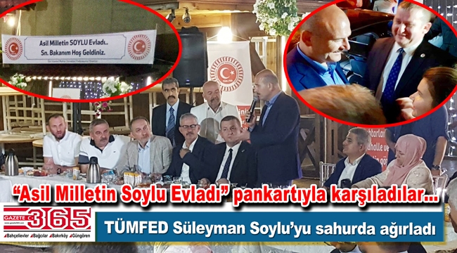 İçişleri Bakanı Süleyman Soylu Bahçelievler'de muhtarlarla buluştu