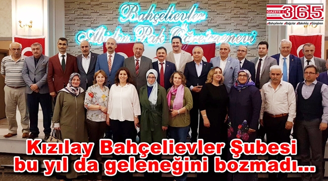 Kızılay Bahçelievler, destekçileri ve ilçe protokolüyle iftarda buluştu