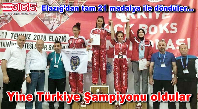 Bahçelievlerli Kıck Boks sporcuları yine Türkiye Şampiyonu oldu