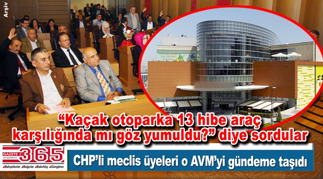 CHP'li meclis üyeleri Bahçelievler'deki bir AVM hakkında soru önergesi verdi