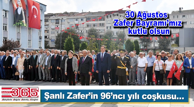 Büyük Zafer'in 96'ncı yılı törenlerle kutlandı