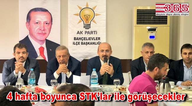 AK Parti Bahçelievler Teşkilatı sivil toplum kuruluşu temsilcileriyle buluştu