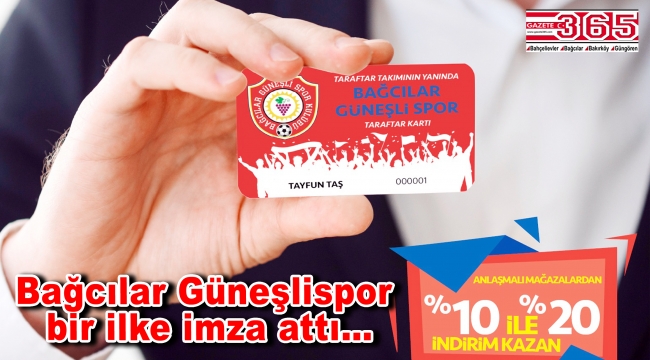 Bağcılar Güneşlispor 'Taraftar Kartı' projesini hayata geçirdi