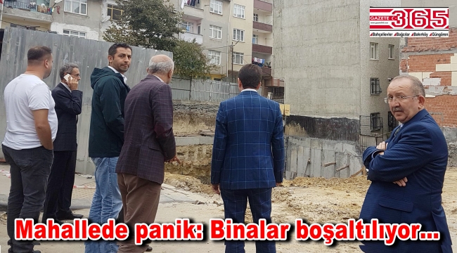 Bağcılar'da iki binada çökme riski: 6 bina boşaltıldı