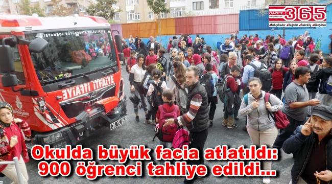 Bahçelievler'de okulda çıkan yangın paniğe neden oldu