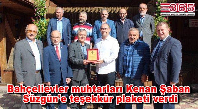 Bahçelievler muhtarlarından Emniyet Müdürü Süzgün'e veda…