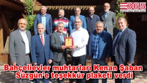 Bahçelievler muhtarlarından Emniyet Müdürü Süzgün'e veda…