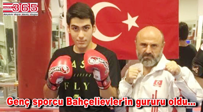 Bahçelievlerli sporcu Şahan Samet Bodur altın madalya kazandı