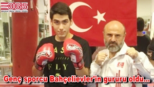 Bahçelievlerli sporcu Şahan Samet Bodur altın madalya kazandı