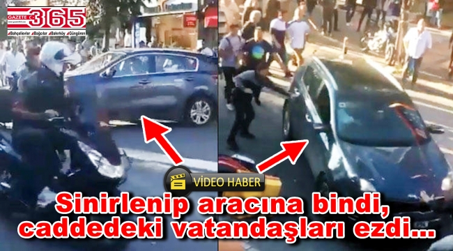 Bakırköy'de dehşet anları! Aracı vatandaşların üzerine sürdü