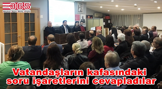 CHP Bahçelievler Örgütü 'İmar Barışı' konulu panel düzenledi