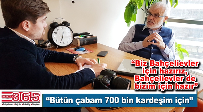 AK Parti Bahçelievler Belediye Başkan A. Adayı Yusuf Yıldırım iddialı konuştu