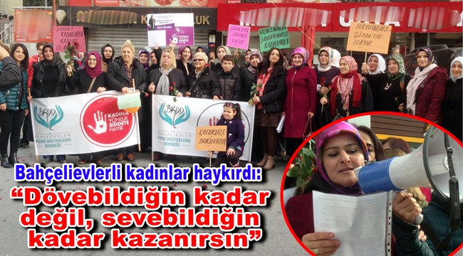 BKDD'li kadınlar kadına şiddete karşı tepki gösterdi