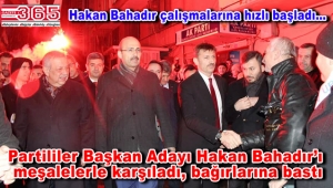 AK Parti Bahçelievler Belediye Başkan Adayı Hakan Bahadır coşkuyla karşılandı