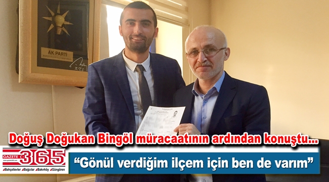 AK Parti Bahçelievler Belediye Meclis Üyesi A.Adayı Doğuş Doğukan Bingöl açıklama yaptı