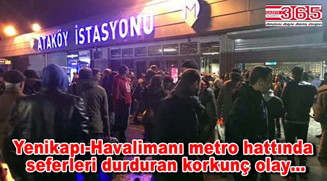 Ataköy-Bahçelievler Metro istasyonları arasında intihar olayı yaşandı