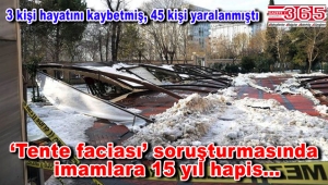 Ataköy’deki tente faciasında 4 imam için 15'er yıl hapis talep edildi!