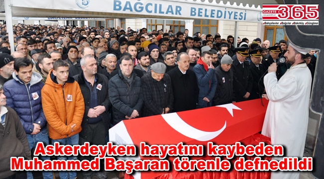 Bağcılarlı Jandarma Er Muhammed Başaran son yolculuğuna uğurlandı