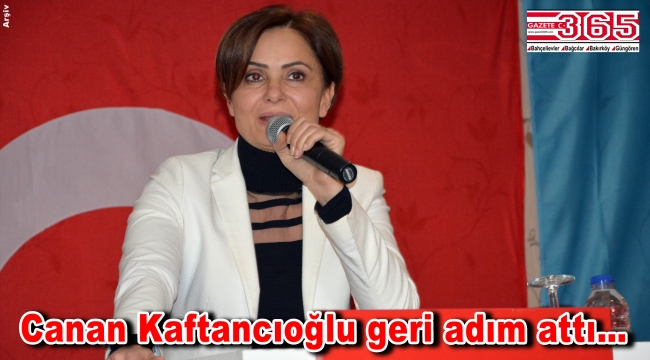 CHP İstanbul İl Başkanı Canan Kaftancıoğlu istifasını geri çekti