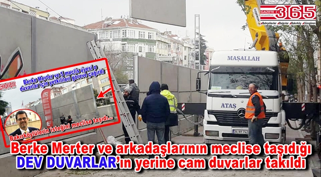 Marmaray Sirkeci-Halkalı tren hattının Bakırköy'deki duvarları kaldırıldı