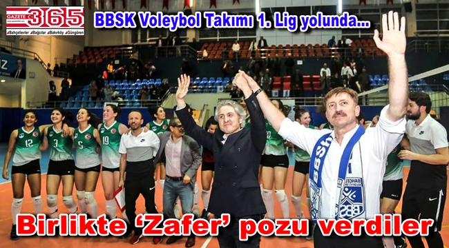 UPS'i 3-1 yenen BBSK Bayan Voleybol Takımı 1. Lig'e yaklaştı