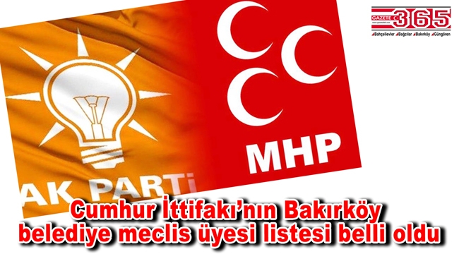 İşte AK Parti Bakırköy Belediye Meclis Üyesi Adayı Listesi…