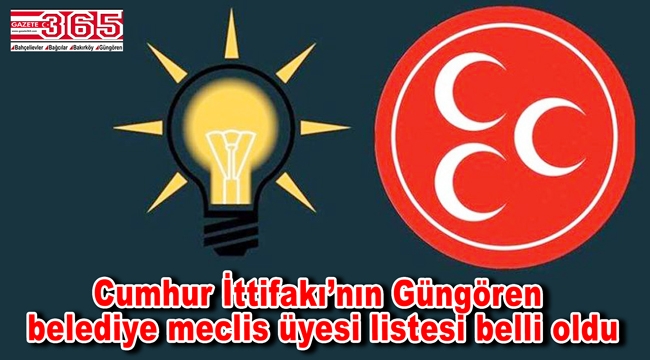 İşte AK Parti Güngören Belediye Meclis Üyesi Adayı Listesi…