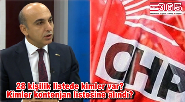 İşte CHP Bakırköy Belediye Meclis Üyesi Adayı Listesi…