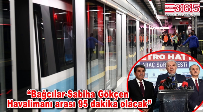 Avrupa Yakası'nın ilk sürücüsüz metrosu Bağcılar'da test sürüşüne başladı