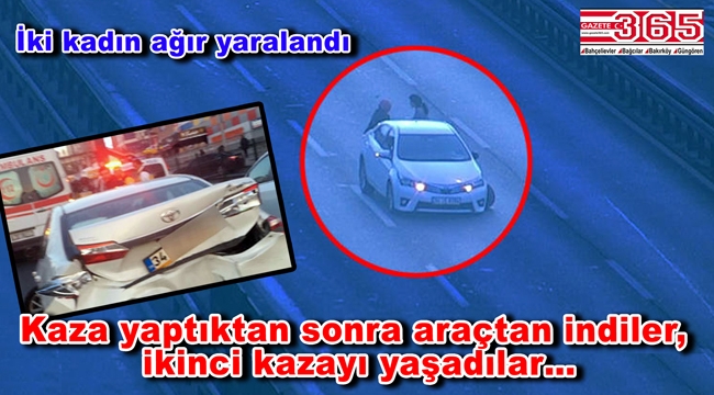 Bahçelievler'de feci kaza: İki kadın ağır yaralandı