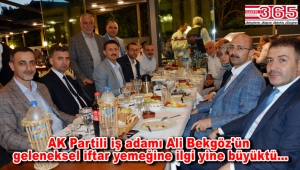Ali Bekgöz dostları ve çalışanlarıyla iftar sofrasında buluştu
