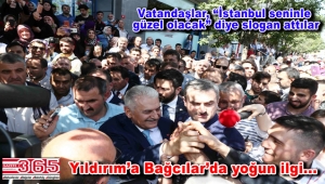 Binali Yıldırım Bağcılar'da esnaf ziyareti yaptı