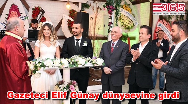 Gazeteci Elif Günay evlendi