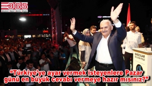 Binali Yıldırım Bağcılar'da coşkuyla karşılandı