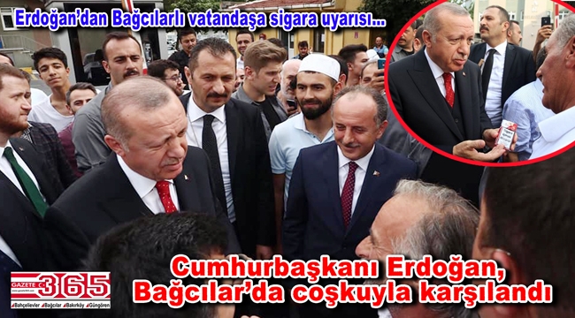 Cumhurbaşkanı Erdoğan Bağcılar Belediyesi'ni ziyaret etti