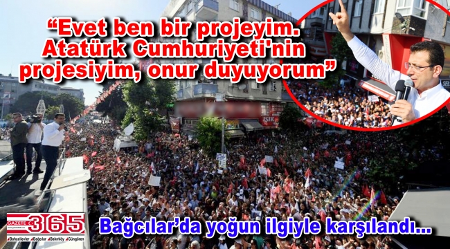 Ekrem İmamoğlu Bağcılar'da miting düzenledi