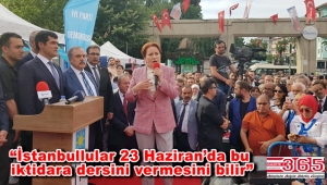 Meral Akşener Bakırköy'de Ekrem İmamoğlu'na destek istedi…