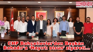 CHP Bahçelievler İlçe Örgütü, Belediye Başkanı Hakan Bahadır’ı ziyaret etti