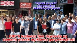 CHP'li kadınlardan 'Emine Bulut Cinayeti'ne eş zamanlı tepki…