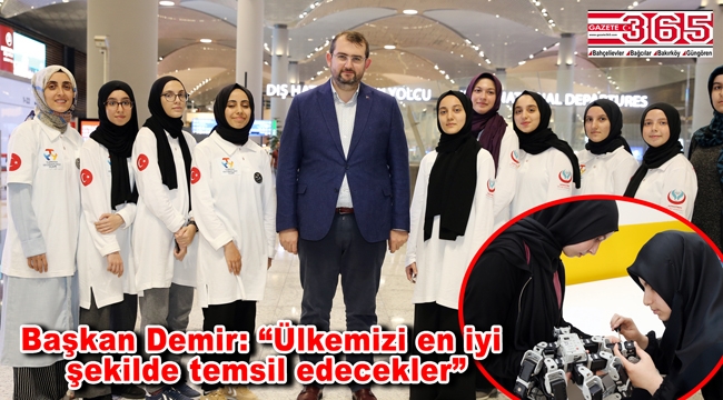 Türkiye'nin gururu Güngörenli öğrenciler Güney Kore'ye uğurlandı