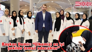 Türkiye'nin gururu Güngörenli öğrenciler Güney Kore'ye uğurlandı