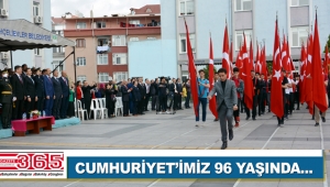 Cumhuriyet'imizin 96’ncı yılı coşkuyla kutlandı