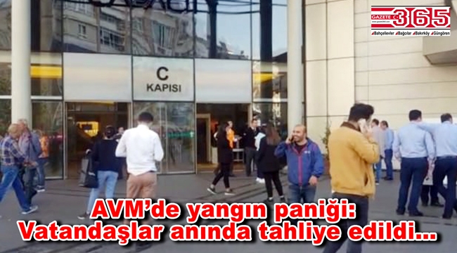 Bakırköy'deki AVM'de yangın paniği yaşandı
